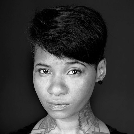 Jean Grae Close Up In Black And White