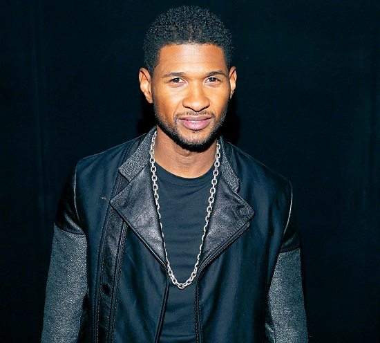 Usher Black Shirt Chain