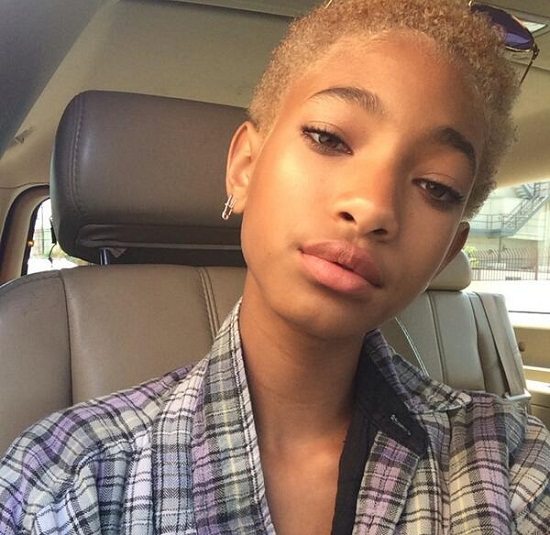 Willow Smith Blonde Flannel