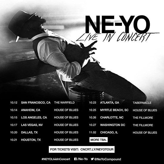 NeYo Live In Concert Itinerary