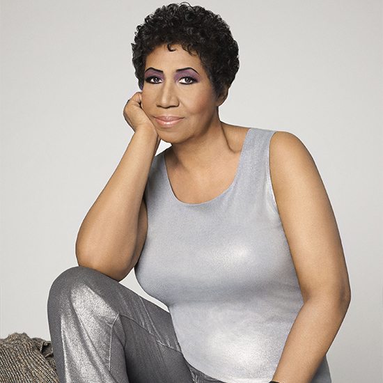 Aretha Franklin Sitting With Arm Up