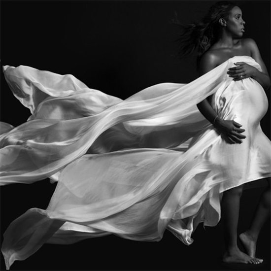 kelly rowland pregnant in white