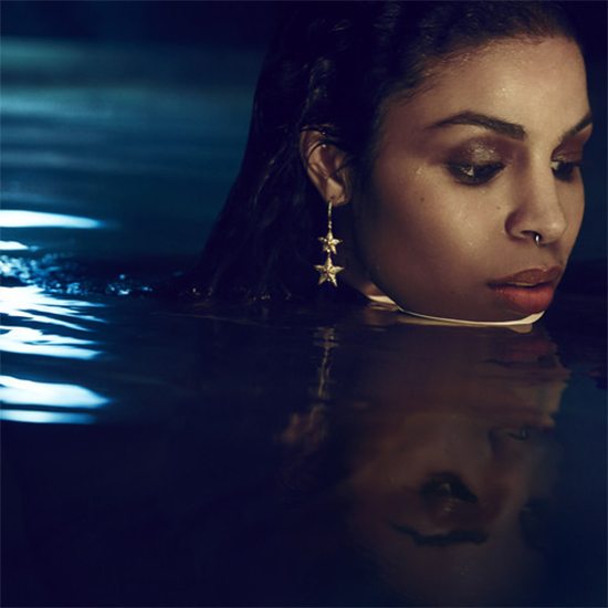 Jordin Sparks In Water With Gold Jewelry