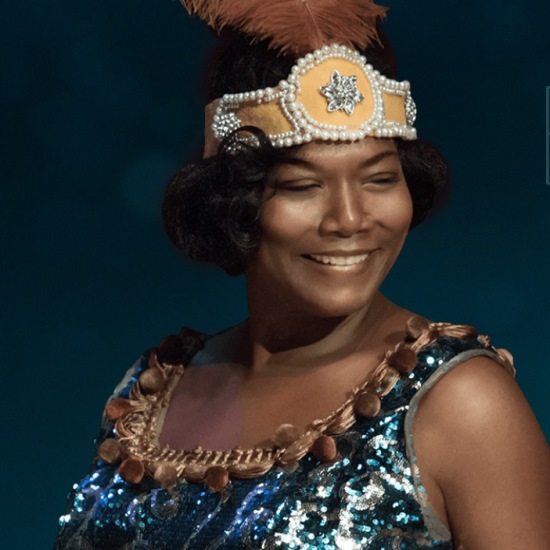 Queen Latifah_Bessie Promo_Feathered Headpiece