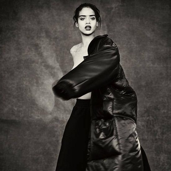 Rihanna-Topless-Oversize-Coat