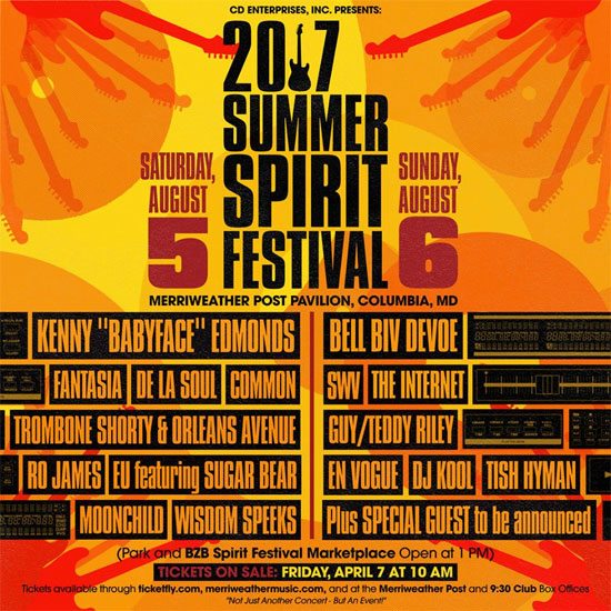 2017 Summer Spirit Festival AllStar Lineup Includes Fantasia, Common