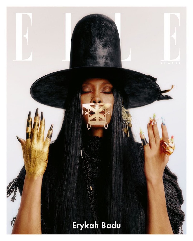 Erykah Badu Graces The Cover Of 'ELLE Brazil