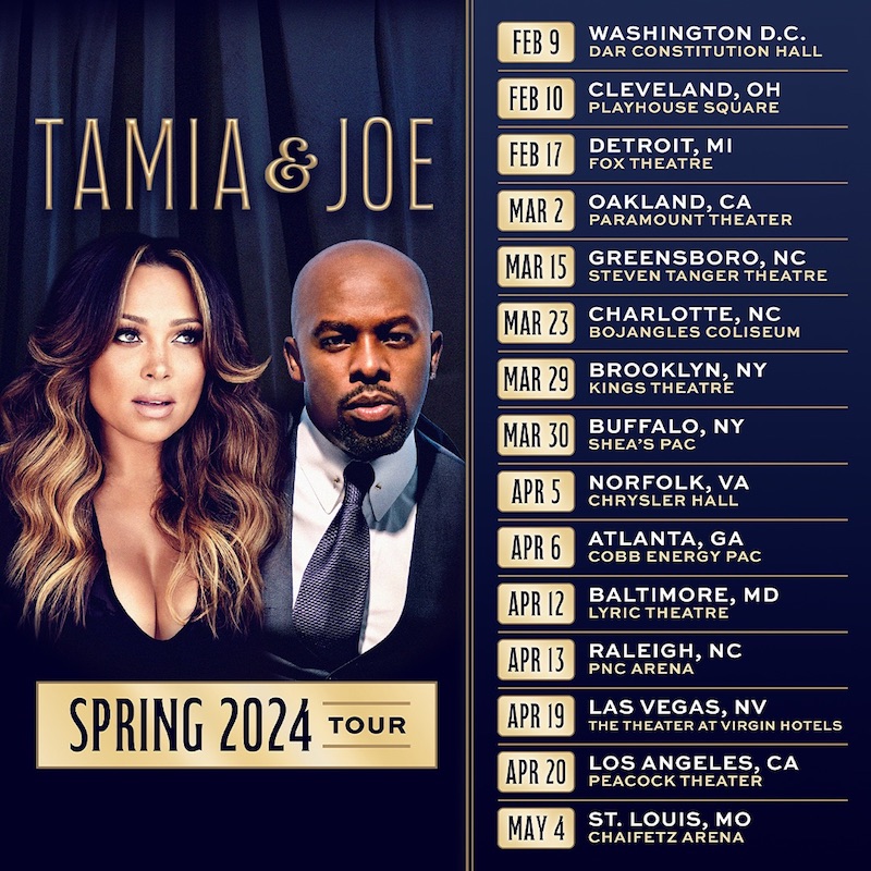 Tamia & Joe Reveal Full Slate Of 2024 Joint Tour Dates SoulBounce