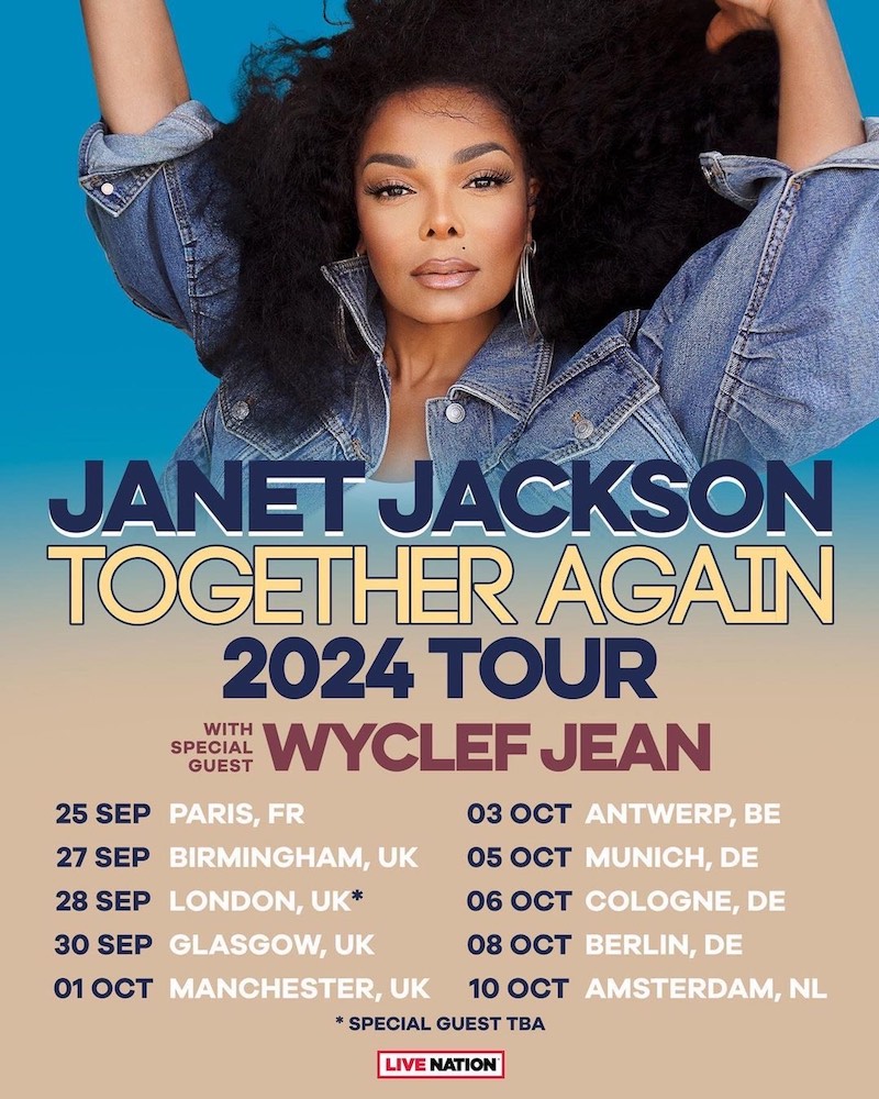 Jackson Adds Europe & UK Dates To ‘Together Again 2024 Tour’ With